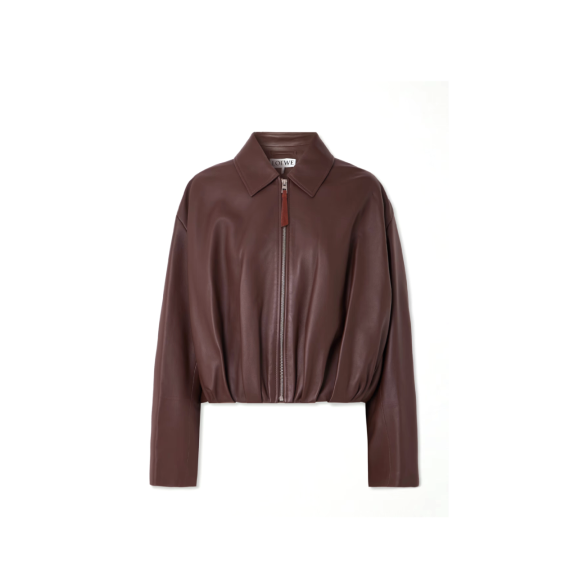 L0ew* balloon leather jacket